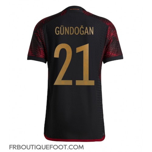 Maillot de foot Allemagne Ilkay Gundogan #21 Extérieur vêtements Monde 2022 Manches Courtes
